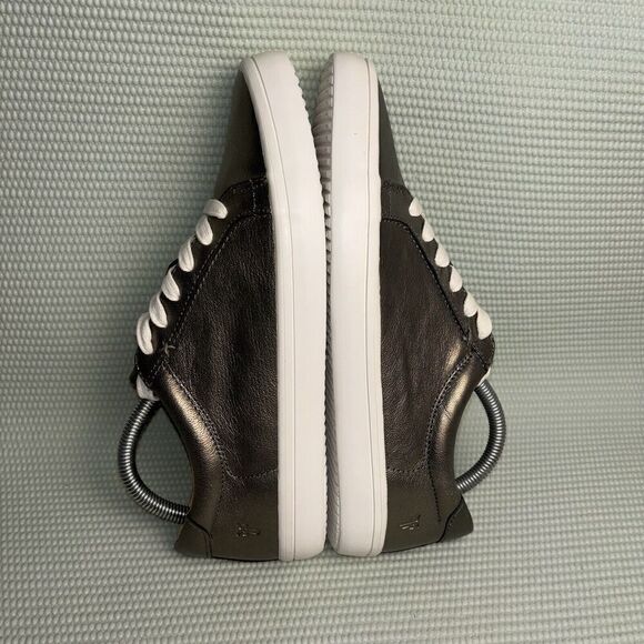 Frye Kerry Lace-Up Sneakers Leather Women’s Size 8.5 3471359 Pewter - Picture 6 of 9